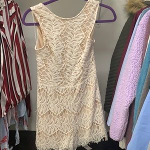 White lace romper